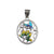 Multi color 925 Sterling Silver Pendant Oval Shape Enamel Pendant Handmade Jewelery for Girlfriend