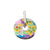 Multicolor Enamel Pendant Round 925 Sterling Silver Beautifully Crafted Handmade art jewelry
